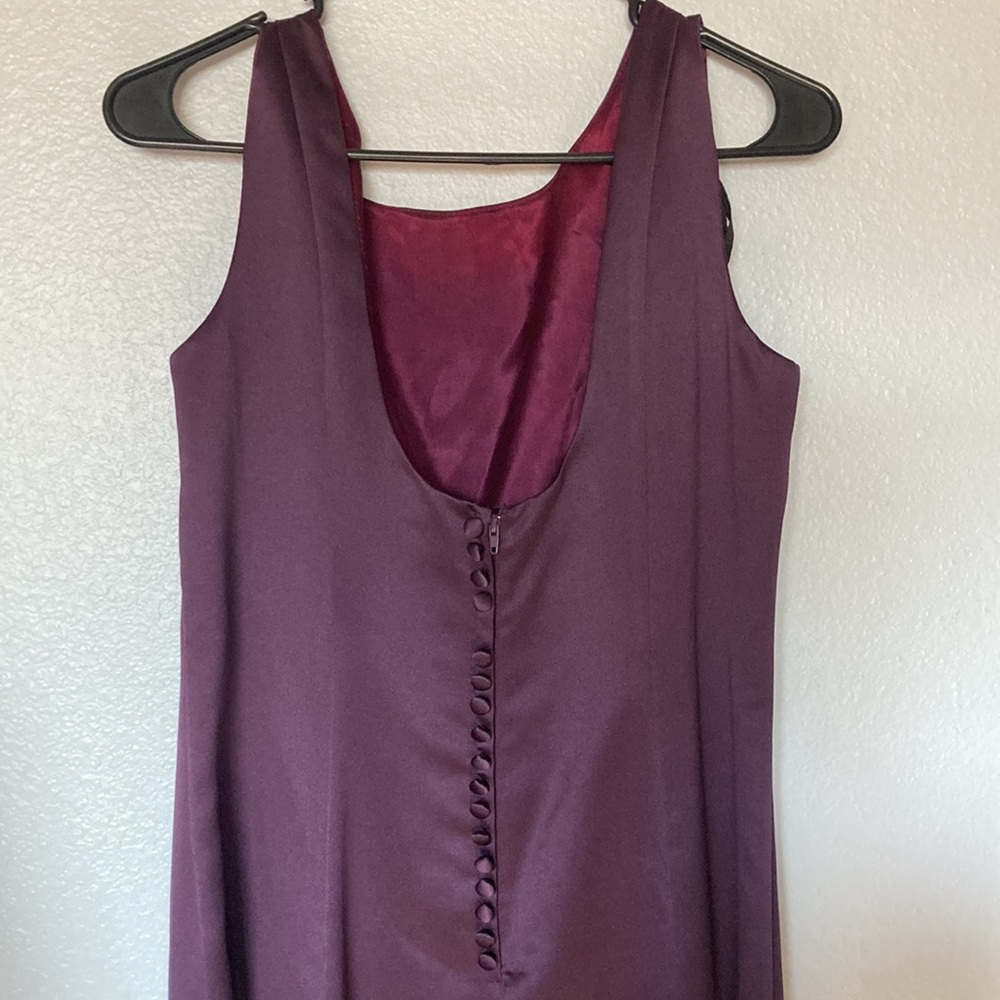 Vintage burgundy, plum, purple wine, Michelangelo for dress - Picture 6 of 10